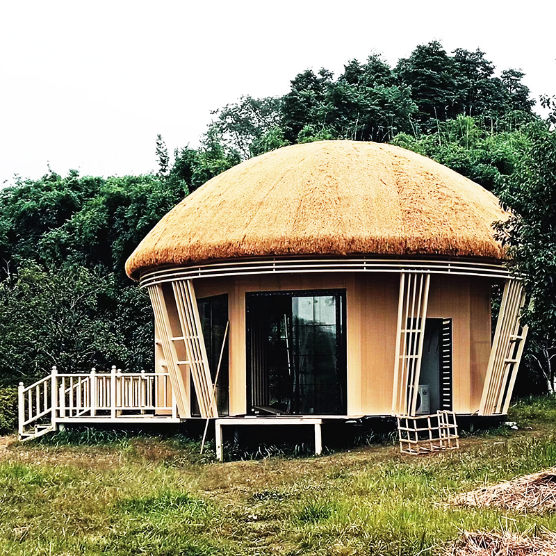 創(chuàng)意茅草屋民宿